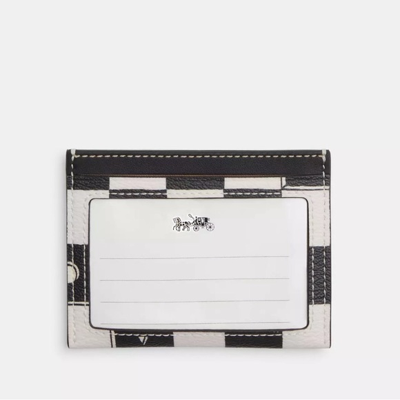 NWT COACH Bundle North South Mini Tote/Slim Id Card Case With Checkerboard Print - Picture 9 of 10